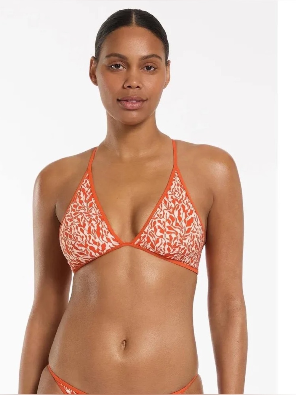 NWT JETS Australia Sereno Ditsy Coral Tie Back Bikini Top and Bottom